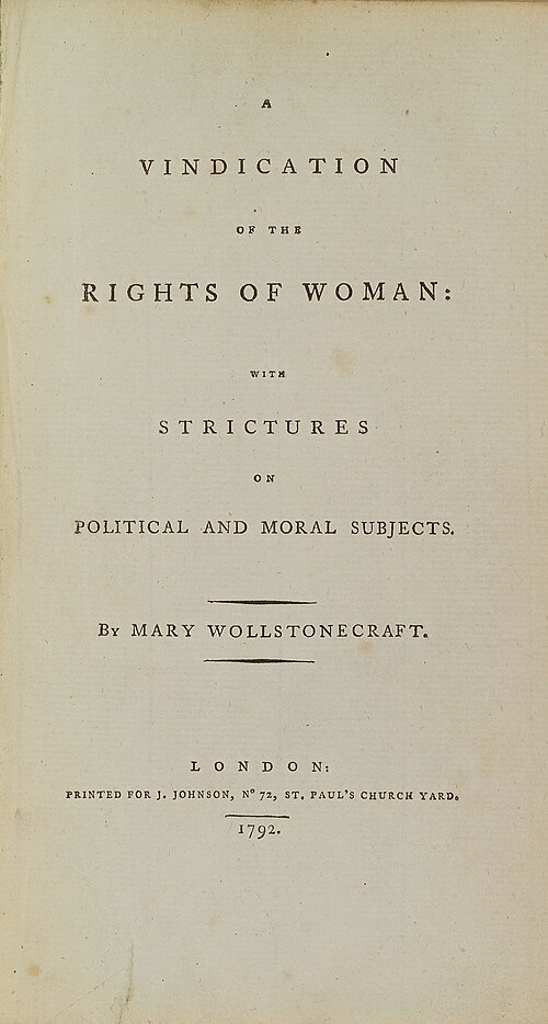 A Vindication of the Rights of Woman